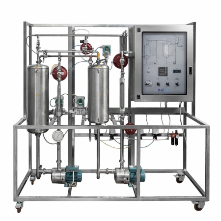 Unità didattica per il controllo di portata, livello, pressione e temperatura nei processi industriali con SCADA e regolatore PID